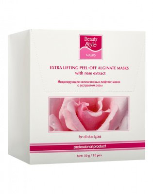 Beauty Style (США) Набор альгинатных коллагеновых масок с экстрактом Розы, 30 гр*10 шт