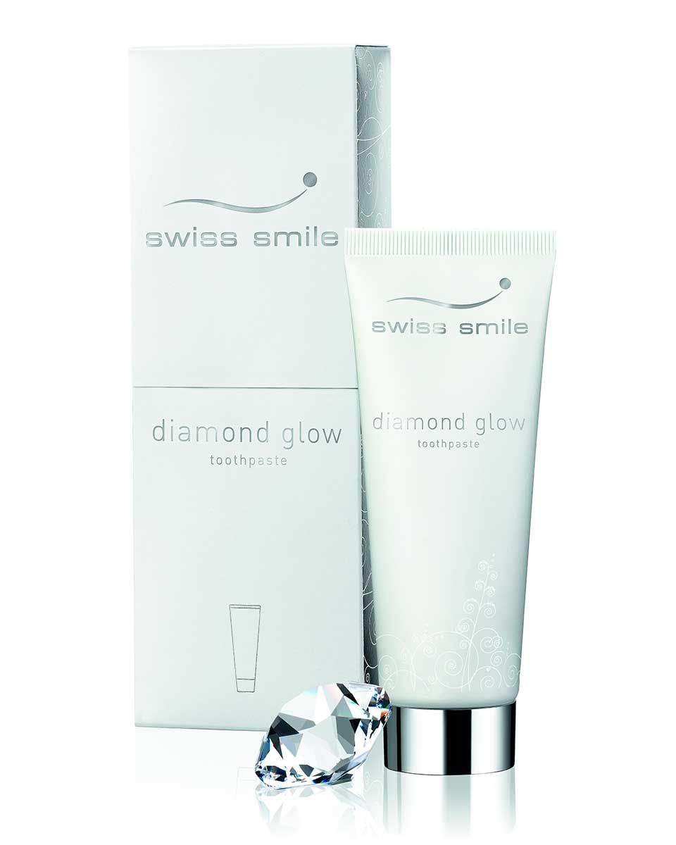 Swiss Smile Новинка! Отбеливающая зубная паста Diamond Glow Brightening, 75 мл.