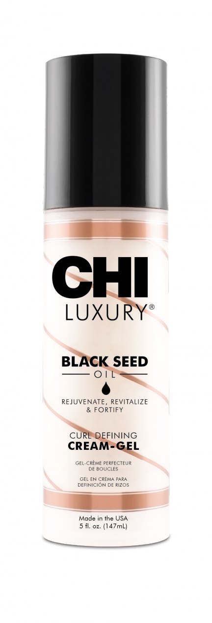 Крем-гель CHI Luxury с маслом семян черного тмина для укладки кудрявых волос.