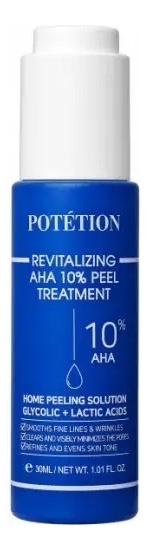 Potetion Ревитализирующая сыворотка-пилинг для лица Revitalizing AHA 10% Peel Treatment.
